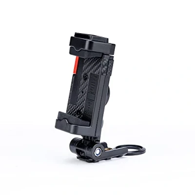 Abbildung von Fotopro Stativ Handyhalterung Kalter Schuh vertikale und horizontale Schwenkhalterung Desktop Handy Clip für Einbeinstativ Selfie Stick Video Vlogging Foto