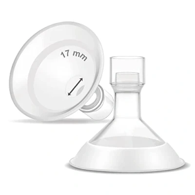 Abbildung von Maymom MyFit Comfy Series 17mm Zweiteiliges Design Brustschutz Kompatibel mit Medela Milchpumpen; Keine Original Pumpenteile; Ersetzen Sie Shields; Fit MaxFlow Flex Stecker; 2 Stück