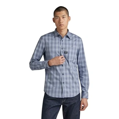 Abbildung von G Star Bristum Hemd, Herren, Größe: XL, Vintage indigo liam check