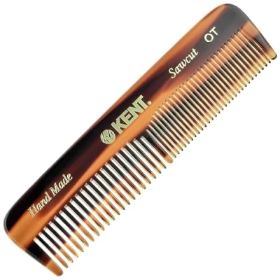 Abbildung von Kent Handgefertigter Taschenkamm für Herren, grob und fein gezahnt, 11 cm, 1 Stück