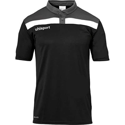 Abbildung von uhlsport Herren OFFENSE 23 POLO SHIRT Fussball Trainingsbekleidung, schwarz/anthra/weiß, XL