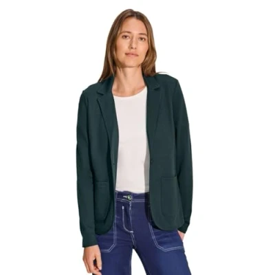 Abbildung von Cecil Struktur Blazer, Damen, Größe: Large, Grün