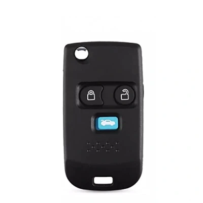 Abbildung von 3 Tasten Fernbedienung, klappbar, Autoschlüssel, Hülle, Gehäuse, Ersatz, Zubehör, passend für Ford Transit MK6 Connect Maverick