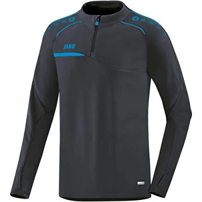 Abbildung von JAKO Herren Ziptop Prestige, anthrazit/JAKO blau, XXL, 8658