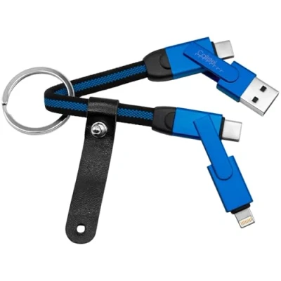 Abbildung von Callstel Schnell Ladekabel: 4in1 PD Daten &amp; Schnellladekabel, 100 W, USB C/USB A/Lightning, 20 cm (Mobiltelefon Ladekabel, Magnet Ladekabel kurz)