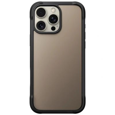 Abbildung von Apple iPhone 16 Pro Max Hülle MagSafe Kunststoff Nomad Hard Case/Backcover Handyhülle Beige Shockproof/Stoßfest