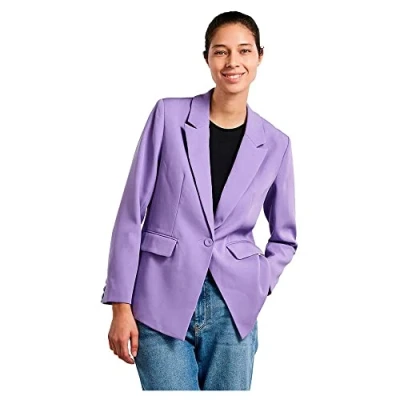 Abbildung von YAS Yasbluris Blazer, Damen, Größe: Large, Bougainvillea