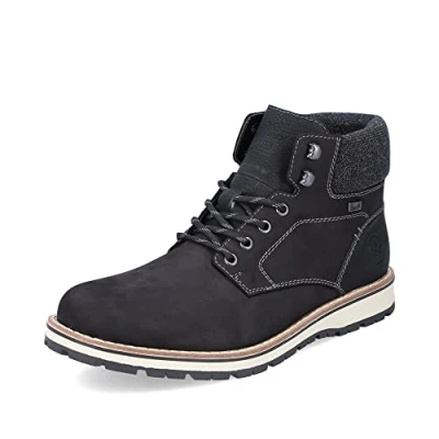 Abbildung von Rieker Stiefelette Schnürstiefelette schwarz granit, Herren, Größe: 44, granit Schuhe