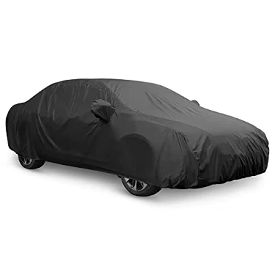 Abbildung von uxcell Abdeckung Auto Wasserdicht Autoabdeckung Autoplane Winter Abdeckplane 3XXL Schwarz