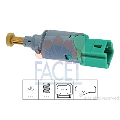 Abbildung von FACET 7.1223 Bremslichtschalter mechanisch Made in Italy OE Equivalent OPEL: Vivaro A Kastenwagen, RENAULT: TWINGO 1, MEGANE SCENIC 2