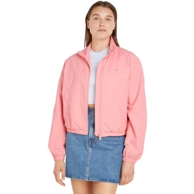 Abbildung von Tommy Jeans Essential Übergangsjacke, Damen, Größe: 34, Tickled pink