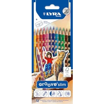 Abbildung von LYRA Groove Slim L2821120, 12 Farbstifte im Kartonetui, sortiert