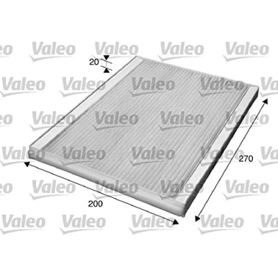 Abbildung von VALEO CLIMFILTER COMFORT 715609 Innenraumfilter Partikelfilter 270 202 20 SUZUKI: GRAND VITARA 2 SUV, 1 Cabriolet