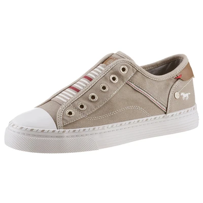 Abbildung von Mustang Sneaker low, Damen, Größe: 42, Silbergrau Schuhe
