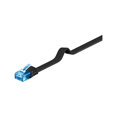 Abbildung von Goobay 96391 CAT 6A Kabel Flachkabel / U/UTP Patchkabel 500 MHz Netzwerkkabel flach RJ45 Stecker Internetkabel Flaches LAN 20m Weiß 20 Meter
