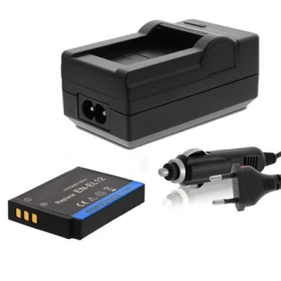 Abbildung von Nahas Shop Akku + Ladegerät für Nikon CoolPix AW100 AW110 AW120 AW130 P300 P310 P330 P340 S31 S70 Li ion ACCU
