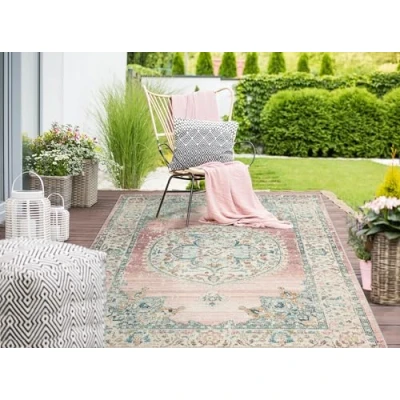 Abbildung von Outdoorteppich the carpet Palma robuster Teppich, Flachgewebe, modernes Design, carpet, Rechteck, Höhe: 4 mm, Outdoor, UV Beständig, Wetterfest, Küche, Esszimmer