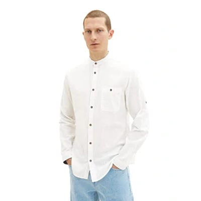 Abbildung von TOM Tailor MIT Struktur Hemd, Herren, Größe: XL, Off white