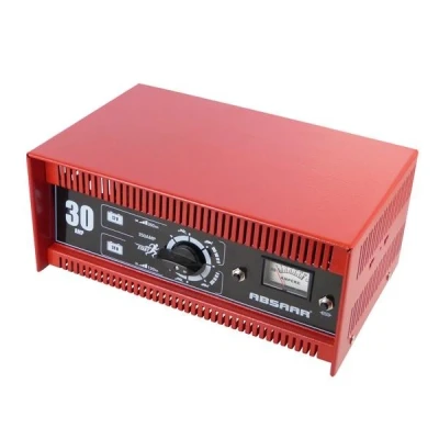 Abbildung von Absaar Batterie Ladegerät 30A 12/24V, Schwarz/Rot
