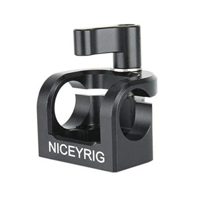 Abbildung von NICEYRIG 15 mm Stangenklemme, einzelne Kamerastangenhalterung für Stangen, Stützsystem, EVF Mikrofonhalterung