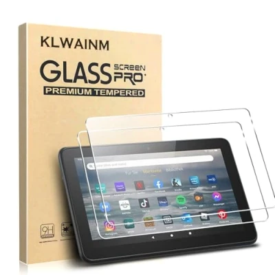 Abbildung von KLWAINM[2 Stück 7 Zoll Kids Tablet 2022 Schutzglas Schutzfolie Displayschutz 2.5D HD 9H Härte Anti Kratzen Bläschenfrei Displayschutzfolie Folie