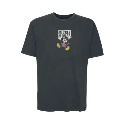 Abbildung von Re:Covered Disney Fuzzy Mickey Tshirt print, Herren, Größe: Medium, Black