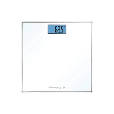 Abbildung von Rowenta BS1501 Classic Digitale Personenwaage aus gehärtetem Glas, 31 x cm, präzise Skala alle 100 g, intelligente Funktionen, großes Display, Batterien im Lieferumfang enthalten