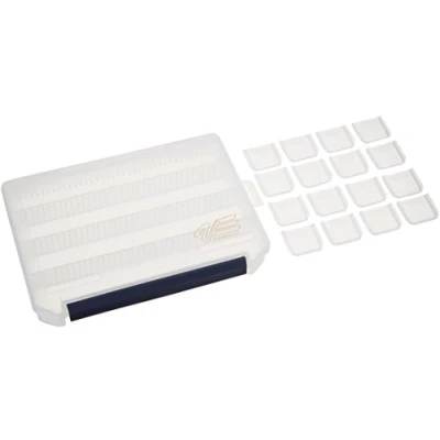 Abbildung von Meiho 25,5x19x4cm VS 3020 ND klar Kunstköderbox für Raubfischzubehör, Angelbox Spinnköder, Zubehörbox zum Spinnangeln, Köderbox