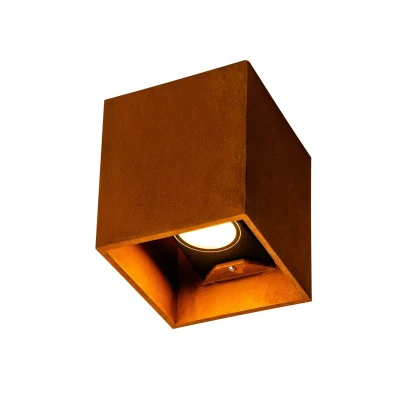 Abbildung von SLV Wandaufbauleuchte RUSTY UP/DOWN WL / Beleuchtung für Wände, Wege, Eingänge, LED Spot außen, Aufbau Leuchte Outdoor, Gartenlampe IP65 14.0W 548lm rost 1004650 wandleuchte eckig