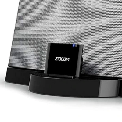 Abbildung von ZIOCOM Bluetooth Adapter für Bose SoundDock, drahtloser Audioempfänger 30 poligen iPhone iPod Dock Lautsprecher, Nicht Autos oder Motorräder geeignet, schwarz