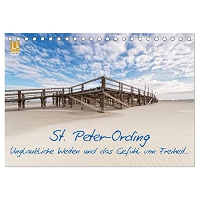 Abbildung von St. Peter Ording (Tischkalender 2025 DIN A5 quer), CALVENDO Monatskalender