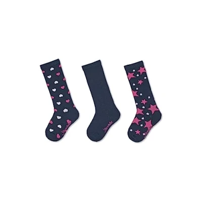 Abbildung von Sterntaler KNIESTRÜMPFE Winter 3ERPACK Herzen Socken für Kinder, Größe: 25/26, Marine