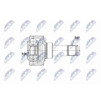 Abbildung von NTY NPW BM 057 Gelenksatz Automatikgetriebe Hinterachse BMW: 4 Coupe, 3 Limousine