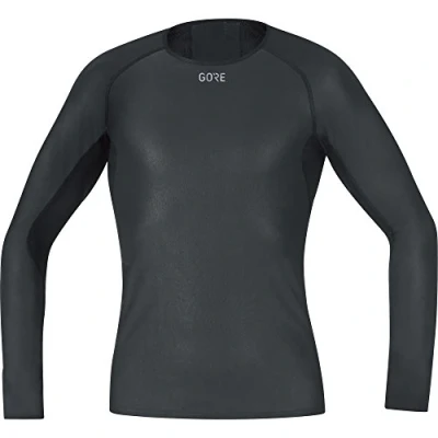 Abbildung von GORE WEAR Herren Windstopper Base Layer Shirt Langarm, Schwarz, XL EU