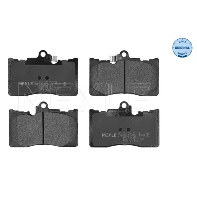 Abbildung von MEYLE 025 203 2517/W Bremsbelagsatz ORIGINAL Quality Vorderachse mit akustischer Verschleißwarnung Anti Quietsch Blech LEXUS: GS III, IV, IS 3