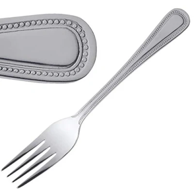 Abbildung von Olympia Perlenbesteck Tafelgabeln (12er Pack), 200(L)mm, 18/0 Edelstahl, hochglanzpoliert, spülmaschinenfest, Tafelgabeln, Restaurants Kneipen Bars Bistros Cafés oder für den Hausgebrauch C126