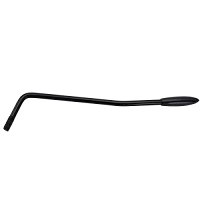 Abbildung von Musiclily Pro 6mm Stahl Gewinde Tremolo Arm Whammy Bar Tremolohebel für Squier Strat Style E Gitarre, Schwarz mit Schwarzer Kappe