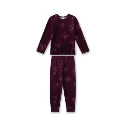 Abbildung von Sanetta Mädchen Schlafanzug Rot aus Nicki Hochwertiger und bequemer Baumwoll für Mädchen. Pyjamaset 092