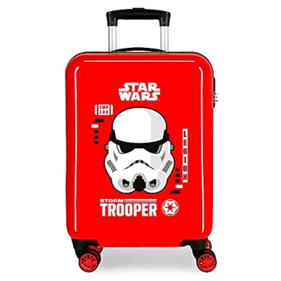 Abbildung von Star Wars Storm Kabinentasche, rot, 38 x 55 20 cm, aus ABS, seitlicher Zahlenkombinationsverschluss, 34 l, 2 kg, 4 Doppelrollen, Handgepäck.