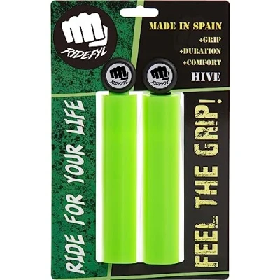 Abbildung von Ridefyl Bike Handlebar Grips Fahrradgriffe, GRÜN, Einheitsgröße