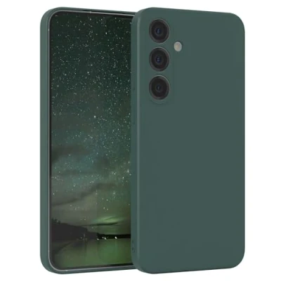 Abbildung von EAZY Case Silikonhülle für Galaxy S25 Plus Hülle Silikon weich stoßfeste Handyhülle Schutzhülle mit Kameraschutz Dünn Premium Schutz Cover TPU Phone Bumper in Piniengrün