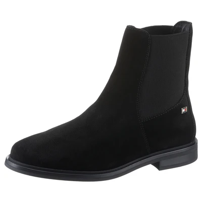 Abbildung von Tommy Hilfiger FLAG LOW Chelsea Stiefelette, Damen, Größe: 40, Black Schuhe