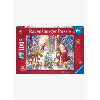 Abbildung von Ravensburger Puzzle Weihnachten im Wald, 100 Teile