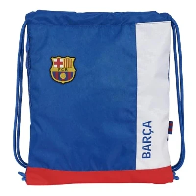Abbildung von Safta F.C. Barcelona 2. Ausrüstung, Sporttasche, Schnürverschluss, Rucksack, ideal für Kinder unterschiedlichen Alters, bequem und vielseitig, Qualität Widerstandsfähigkeit, 35 x 45 cm, Blau
