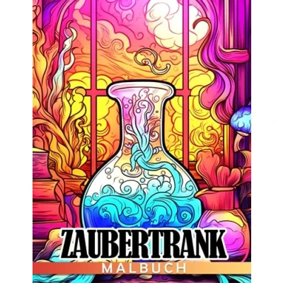 Abbildung von Zaubertrank Malbuch: Unterhaltsame Ausmalbilder mit wunderschönen Illustrationen von Zaubertränken zur Entspannung und Stressbewältigung für Erwachsene