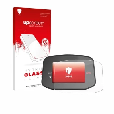 Abbildung von upscreen Schutzglas für PowaKaddy CT8 GPS Schutzfolie, Glas Folie [Klar, 9H Panzerschutz, Anti Fingerprint]