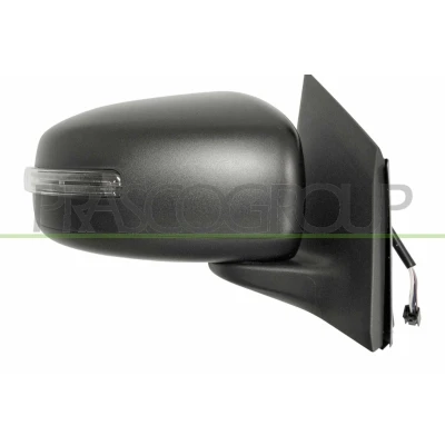Abbildung von Außenspiegel Prasco MB1007313 rechts schwarz elektrisch konvex, ungetönt MITSUBISHI: Mirage / Space Star Schrägheck