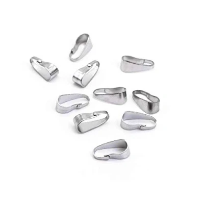 Abbildung von Vintageparts Collierschlaufen aus 304 Edelstahl 9mm 10 Stück zum Schmuck selber basteln