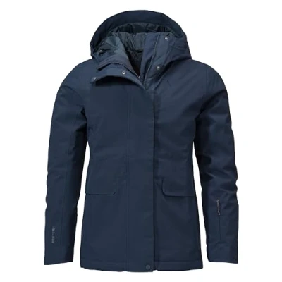 Abbildung von Schöffel Antwerpen Regenjacke / wasserabweisende Jacke, Damen, Größe: 42, Blau