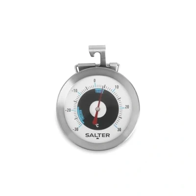 Abbildung von Salter 517 SSCR Kühlschrankthermometer Gefrierschrank Thermometer Temperaturbereich von 30 bis C, Edelstahl Mit Aufhängehaken, Bimetallsensor Für Frische Lebensmittel, Leicht Lesbar